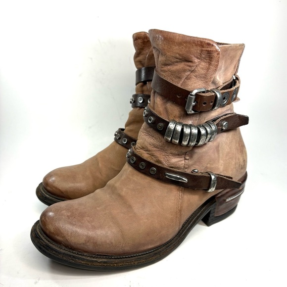 A.S.98 Ives Tan Ankle Boots | 37 - Picture 6 of 8